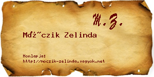 Móczik Zelinda névjegykártya
